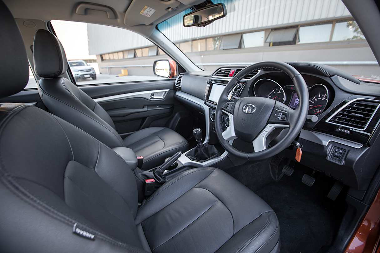 The interior of the Steed is acceptable for a budget ute.